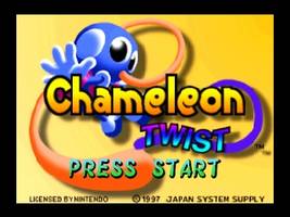 Chameleon Twist Title Screen